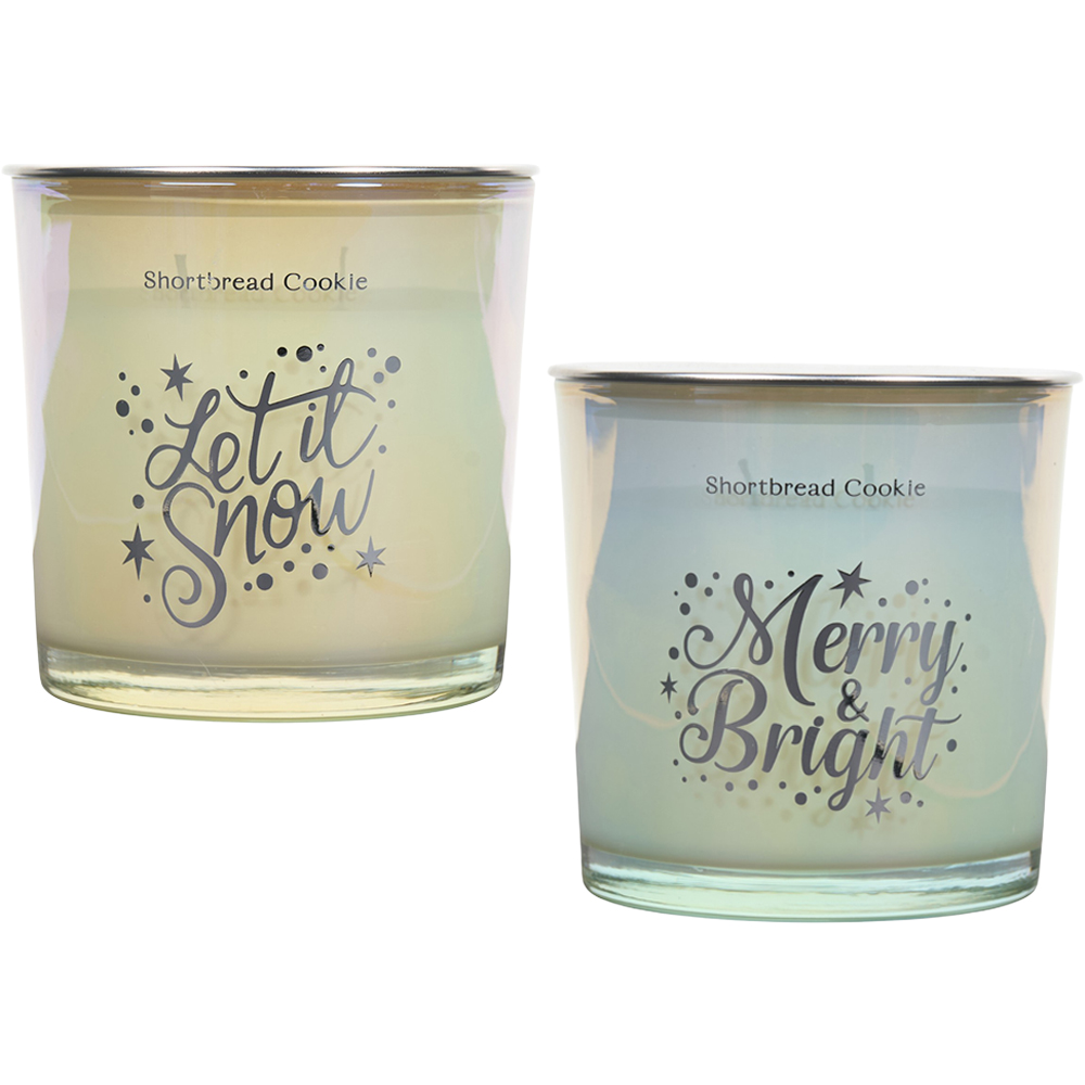 Assorted Iridescent Slogan Candle Image 1