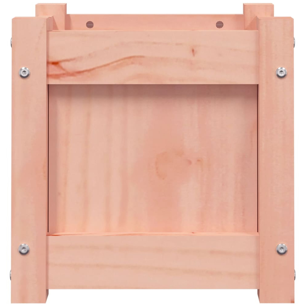 vidaXL Natural Solid Pine Wood Square Garden Planter 31cm 2 Pack Image 4