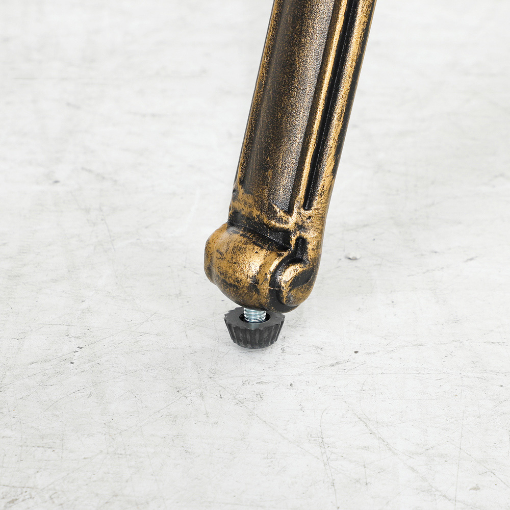 Outsunny 6 Seater Garden Dining Set with Parasol Hole Bronze Image 3