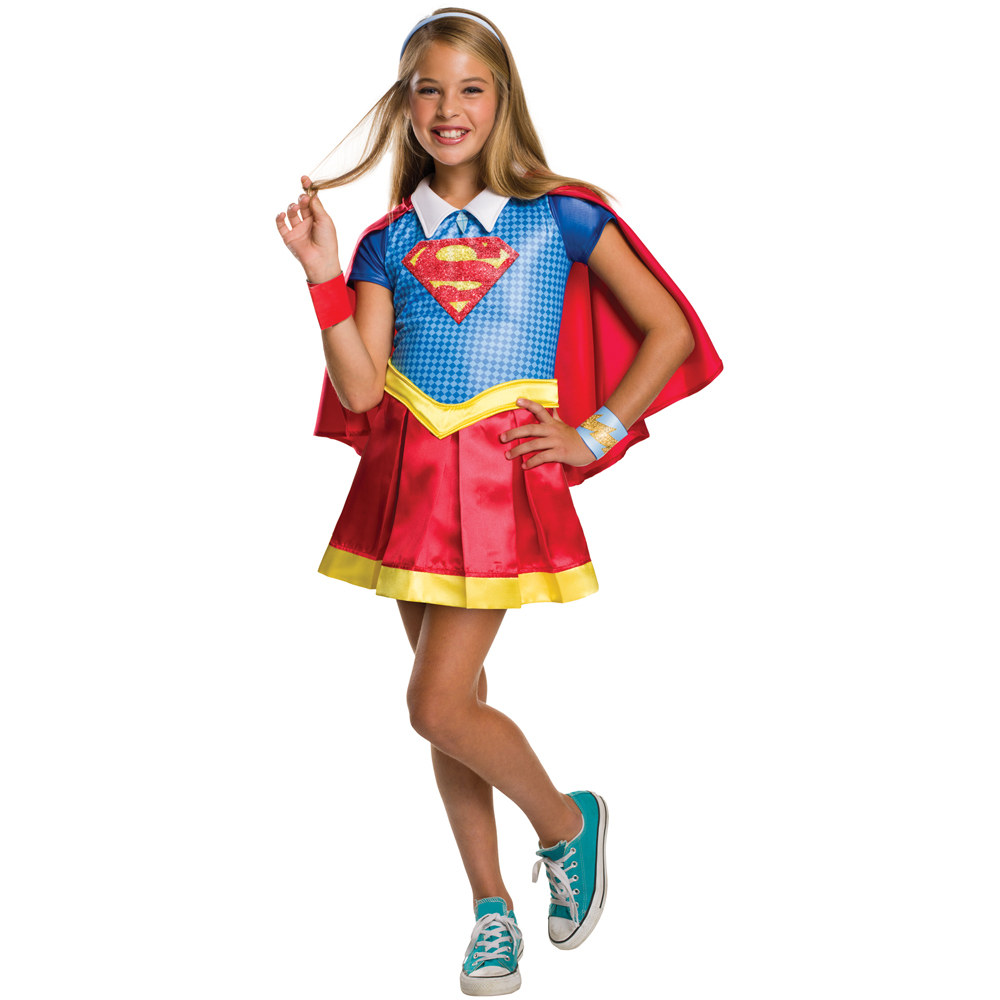Rubies Masquerade Deluxe Kids Supergirl Costume Small Image