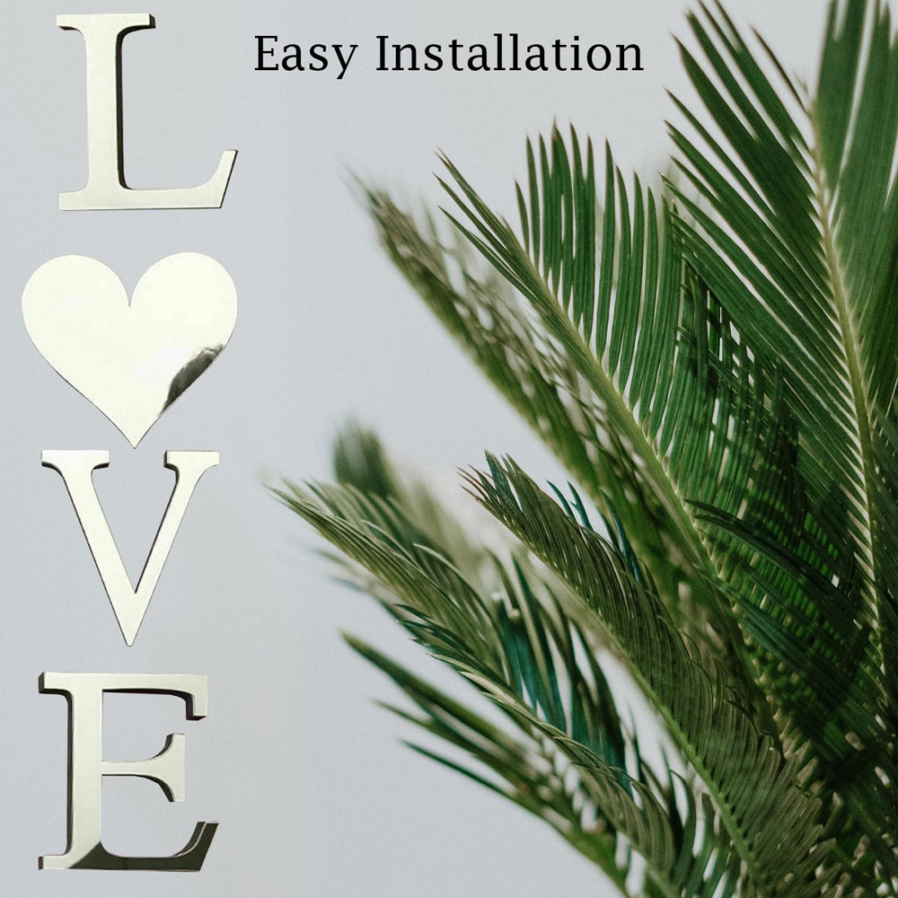 ATEK LOVE Self-Adhesive Mirror Wall Sticker Image 6