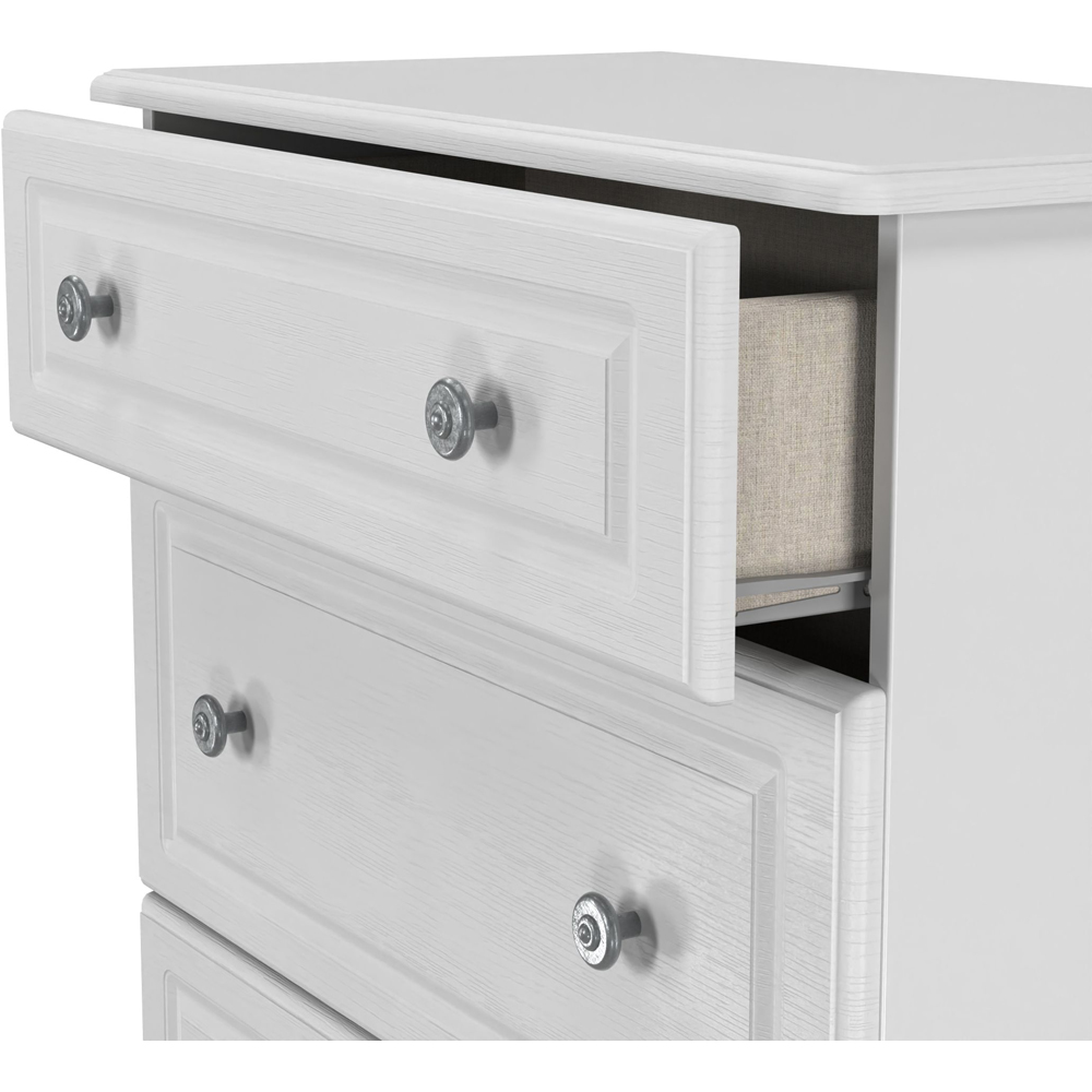 Crowndale Pembroke 3 Drawer Grey Ash Deep Chest of Drawers Ready Assembled Image 6