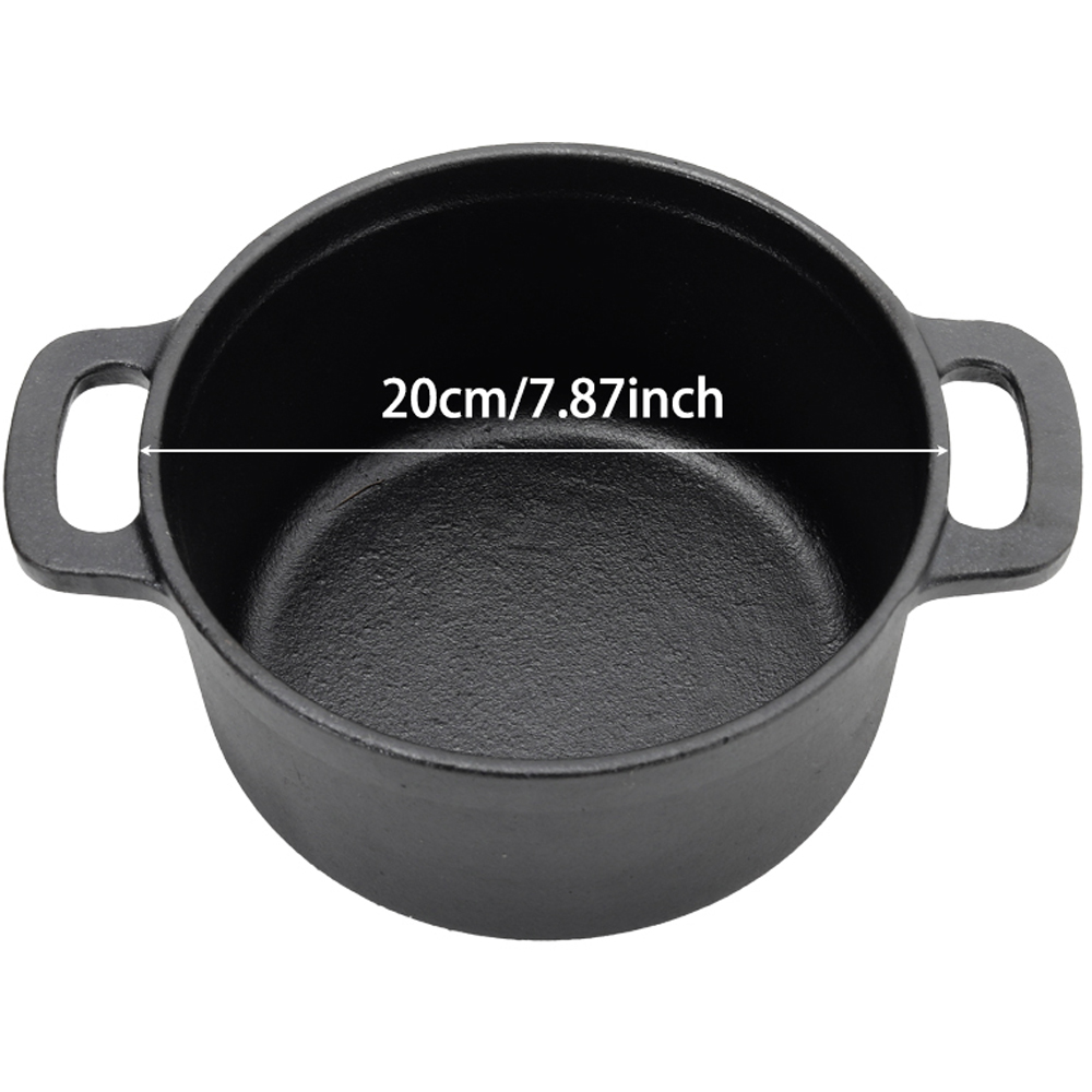Living and Home Dia Mini Cast Iron Dutch Oven 20cm Image 7