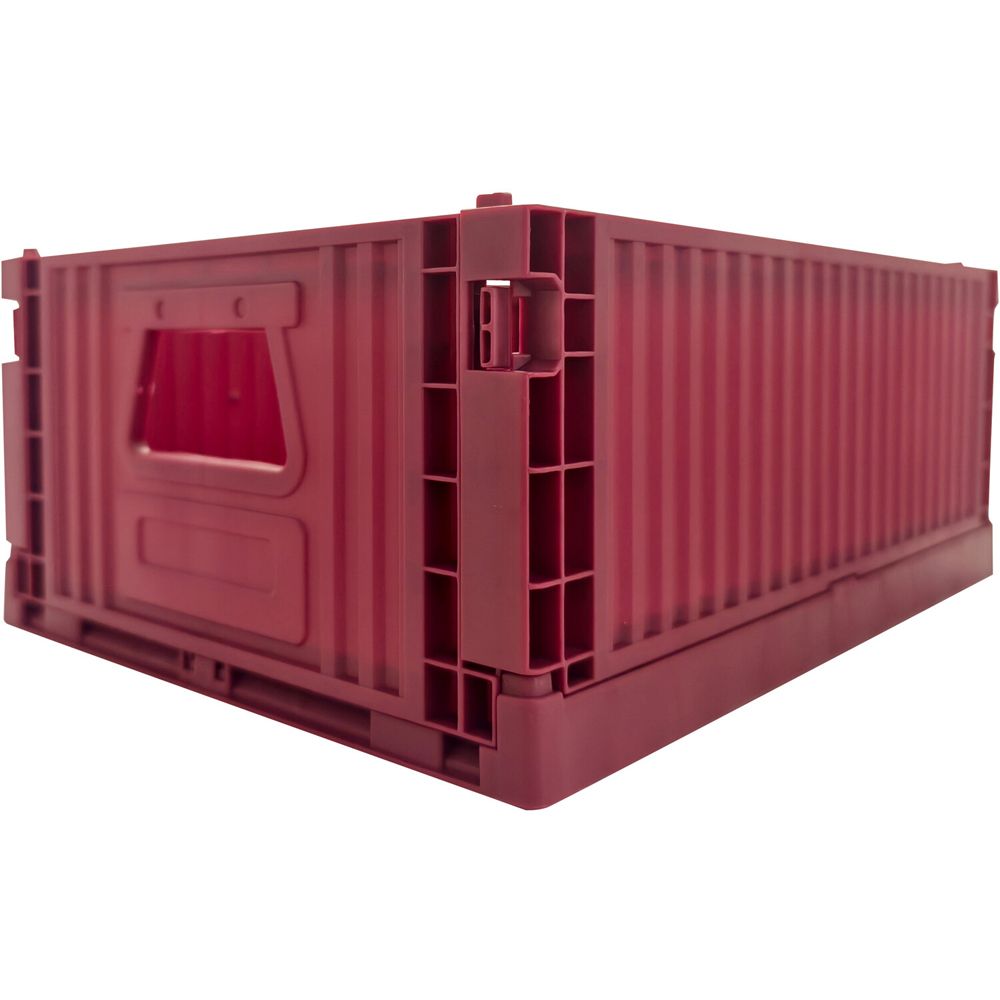 Pack of 3 Ribbed Folding Crates Image 3