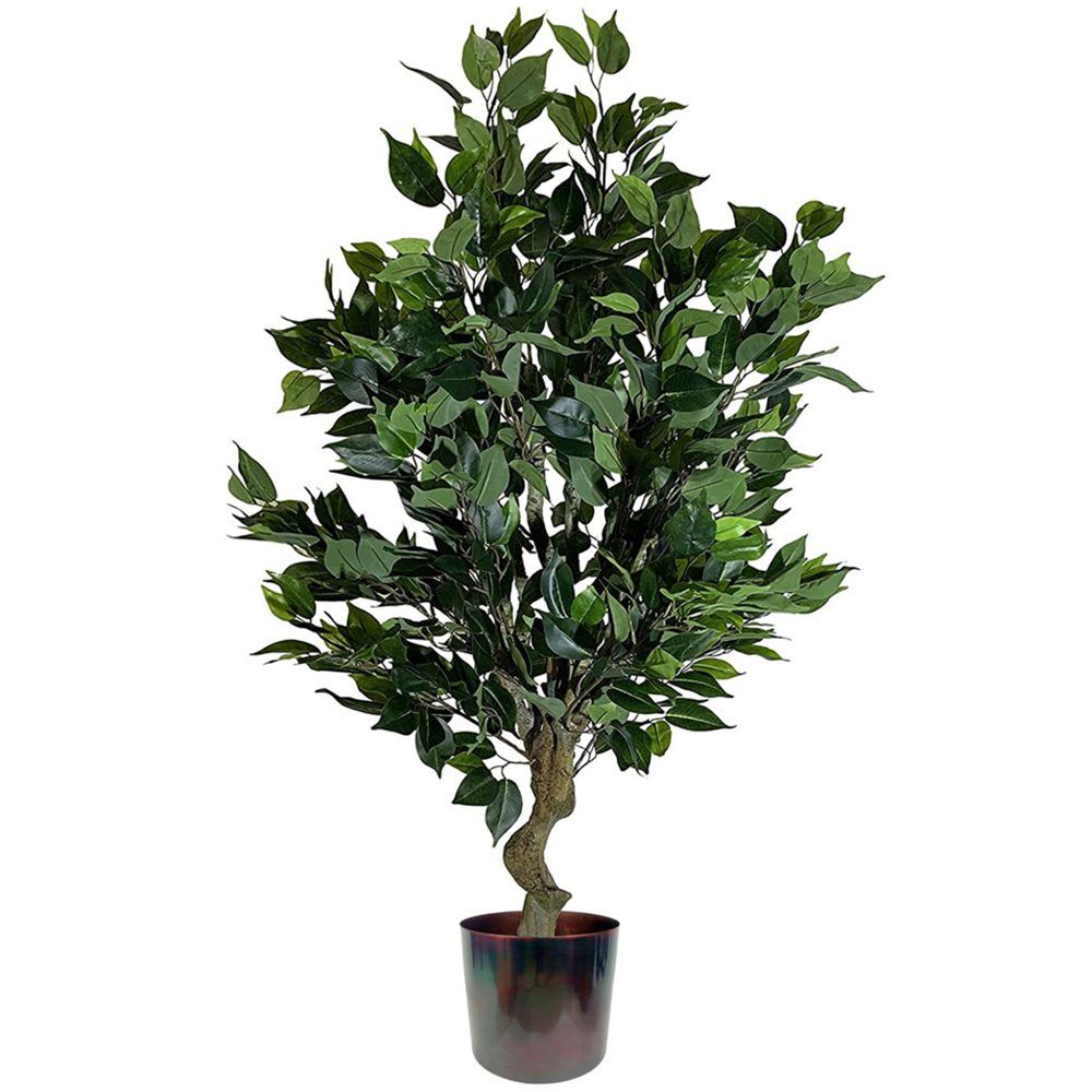 Leaf Ficus Artificial Plant in Pot 100cm Image 1