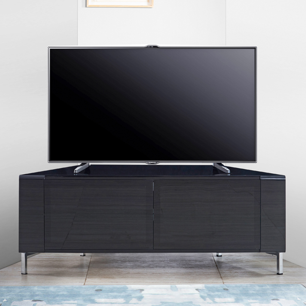 MDA Designs Corvus 2 Door Black TV Cabinet Image 7