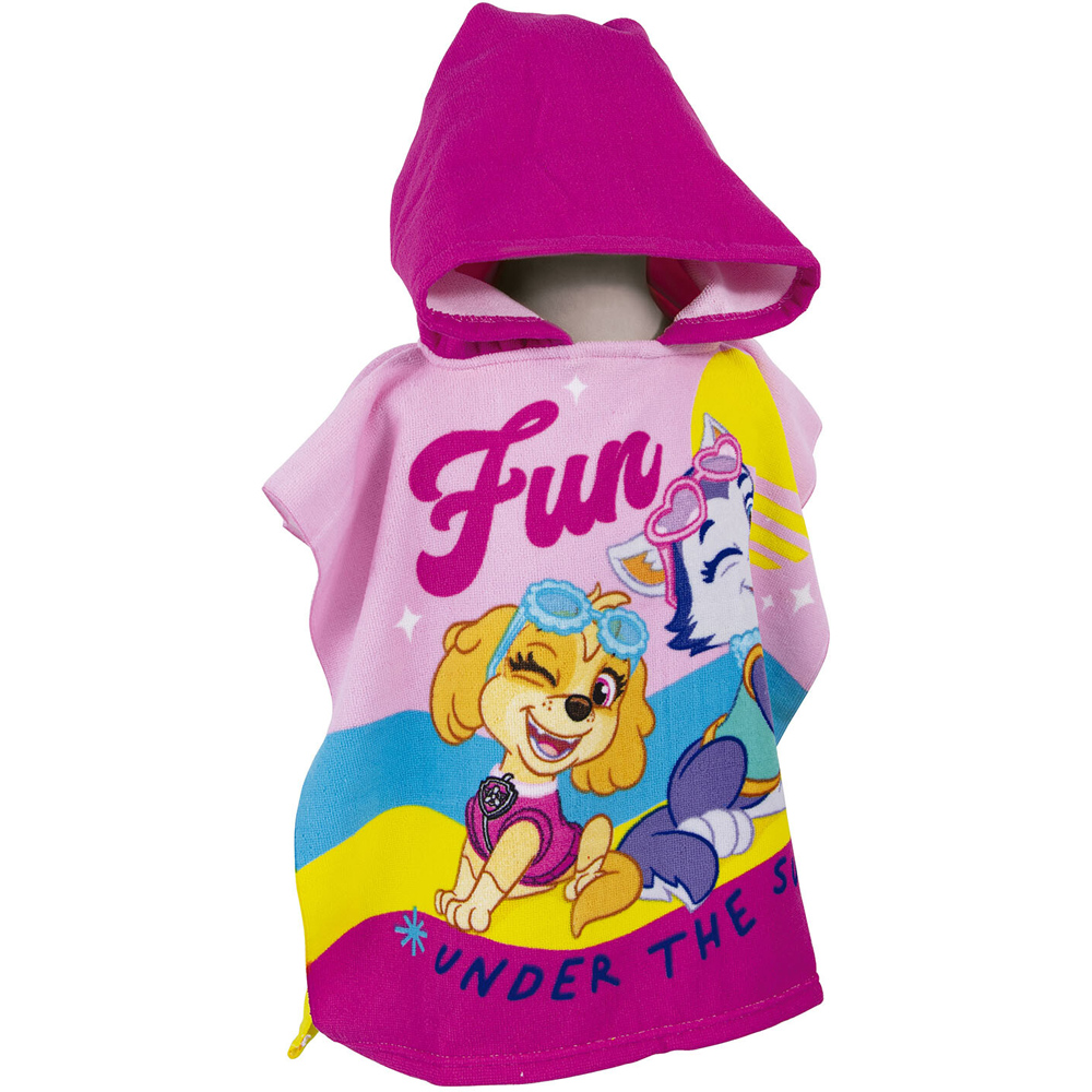 Paw Patrol Towel Poncho - Pink Image 5