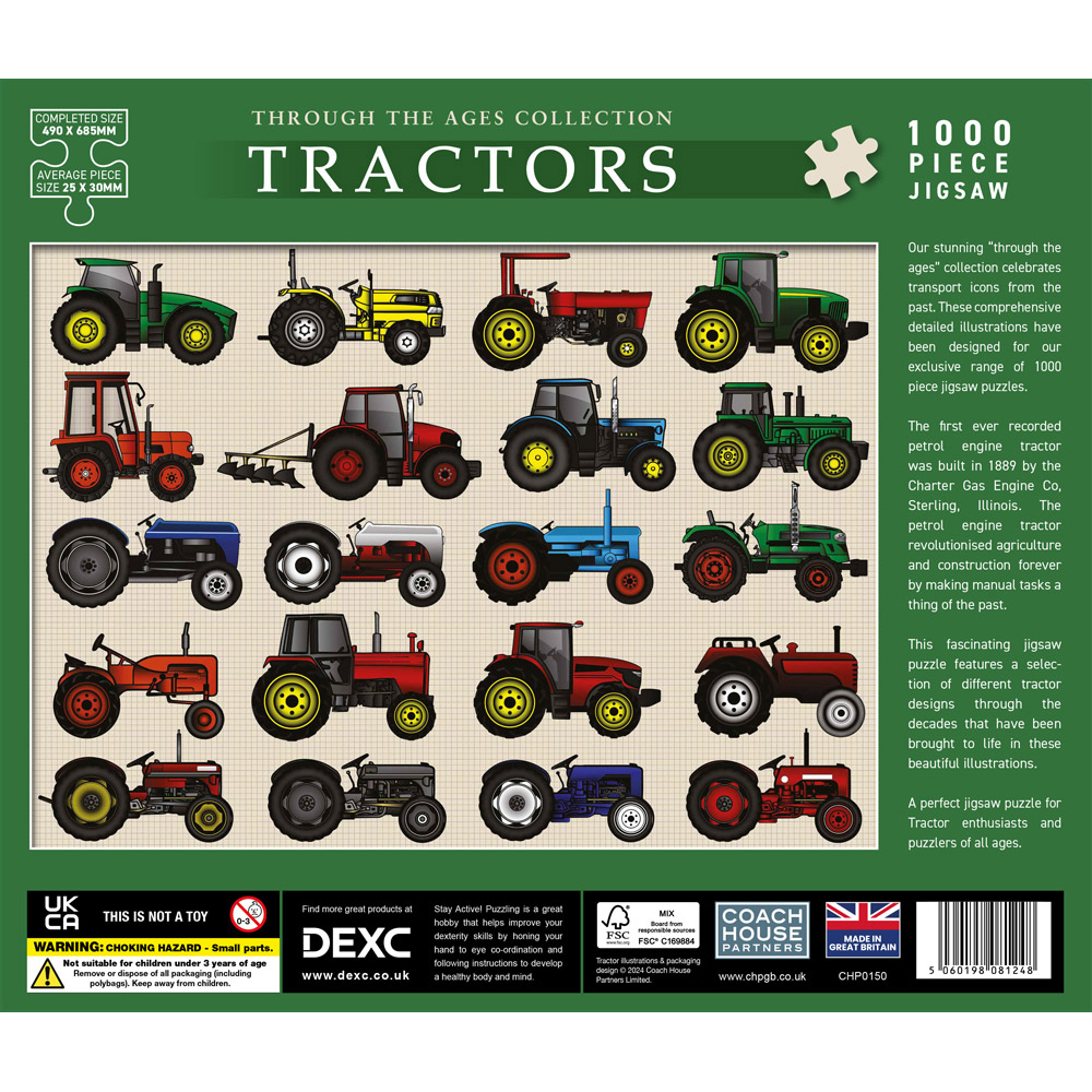 Tractors 1000 Piece Jigsaw Puzzle Image 2