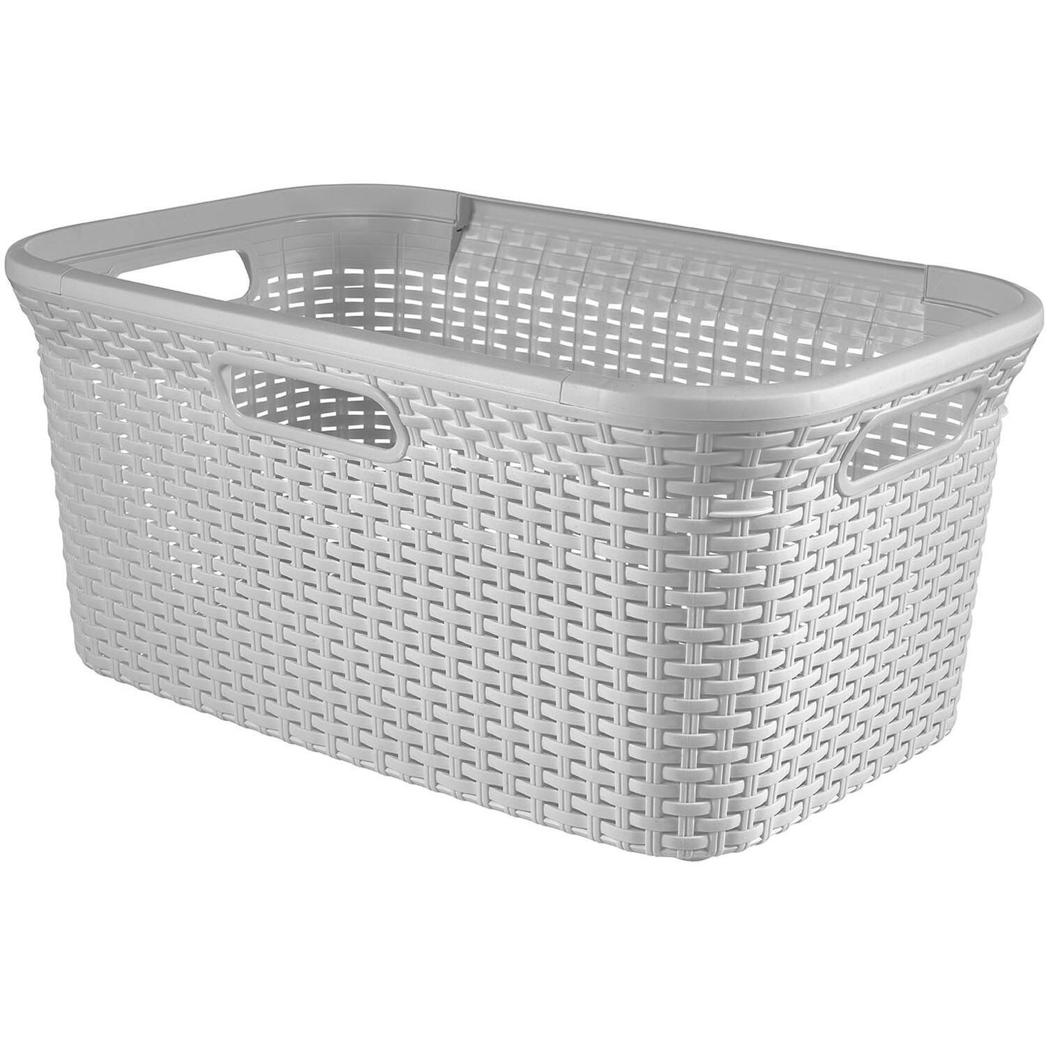 Curver Grey Laundry Storage Basket 45L Image 1