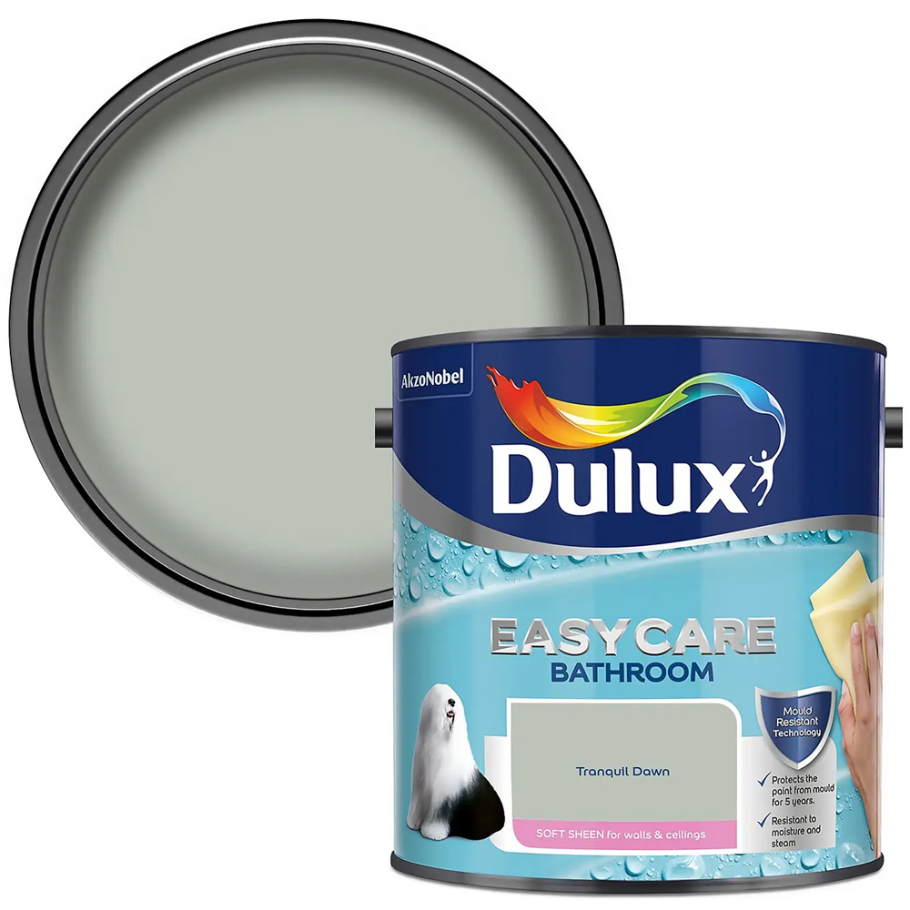 Dulux Easycare Bathroom Tranquil Dawn Soft Sheen Paint 2.5L Image 1