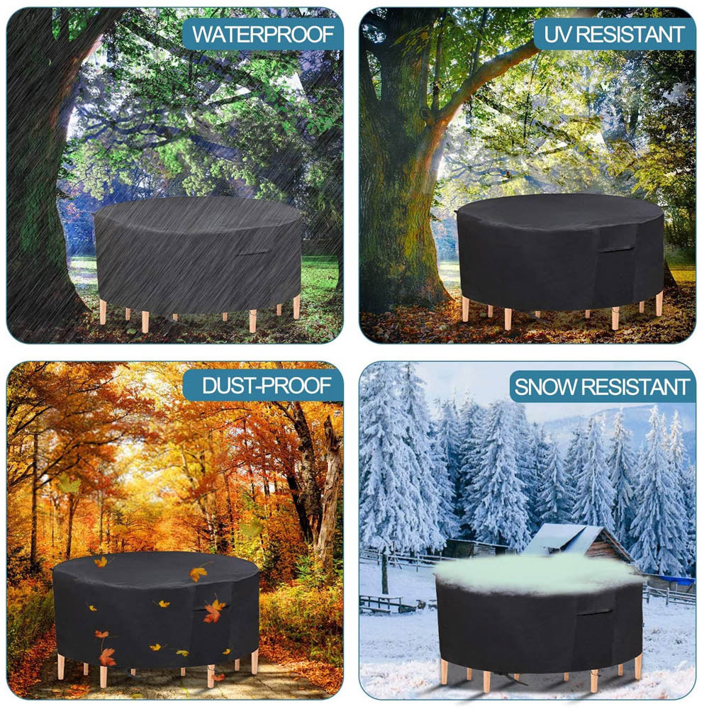 Furniture One 600D Oxford Fabric Outdoor Round Furniture Cover 248 x 90cm Image 6