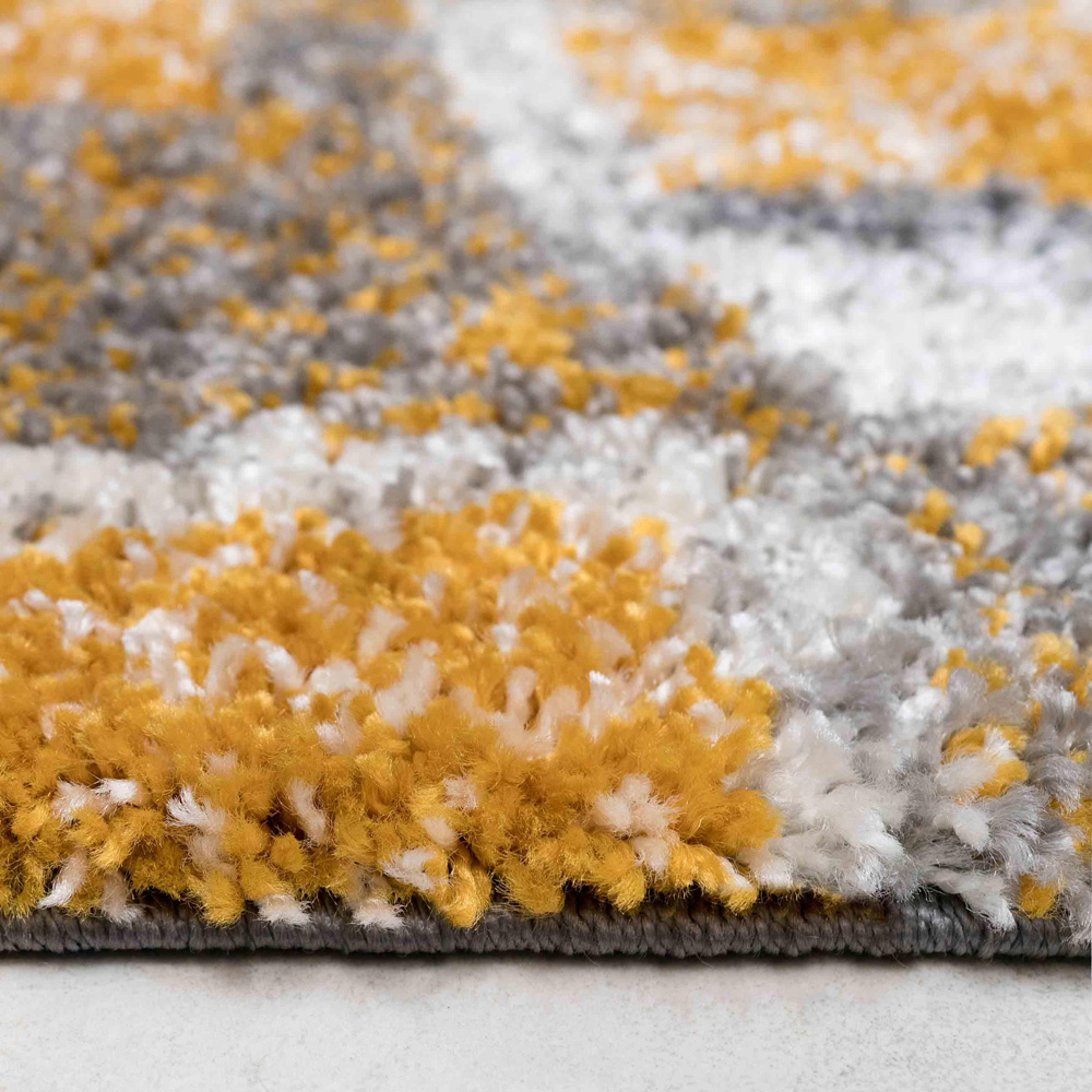 Kukoon Alder Ochre Shaggy Rug 160 x 230cm Image 5