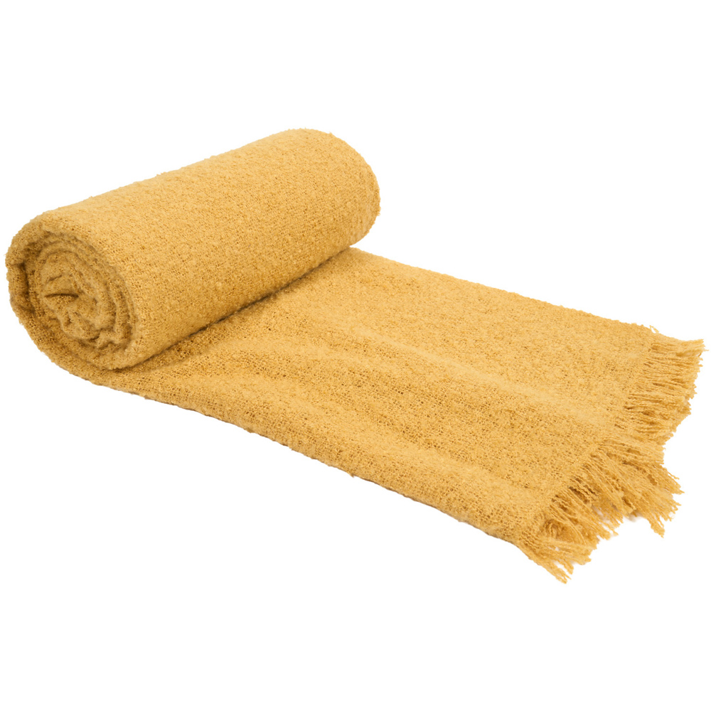 Somersby Boucle Throw Ochre Image 3