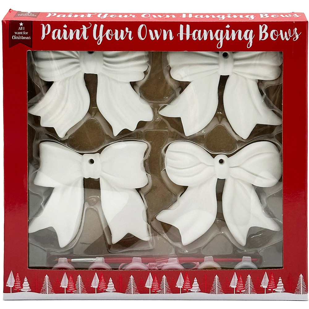 Paint Your Own Hanging Bows Kit Image 1