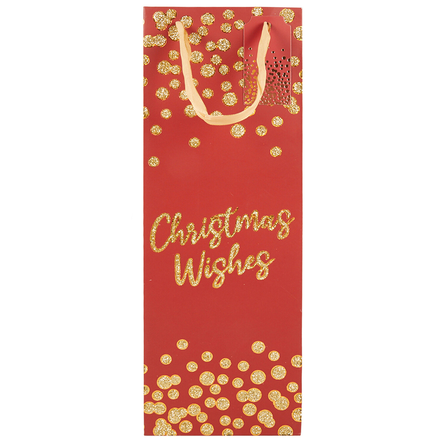 Merry Christmas Foil Bottle Bag Image 7