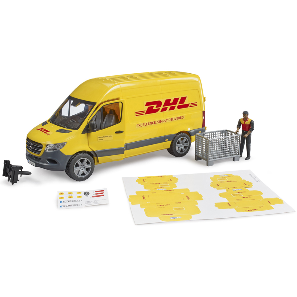 Bruder Kids MB Sprinter DHL with Driver Playset Model Image 5