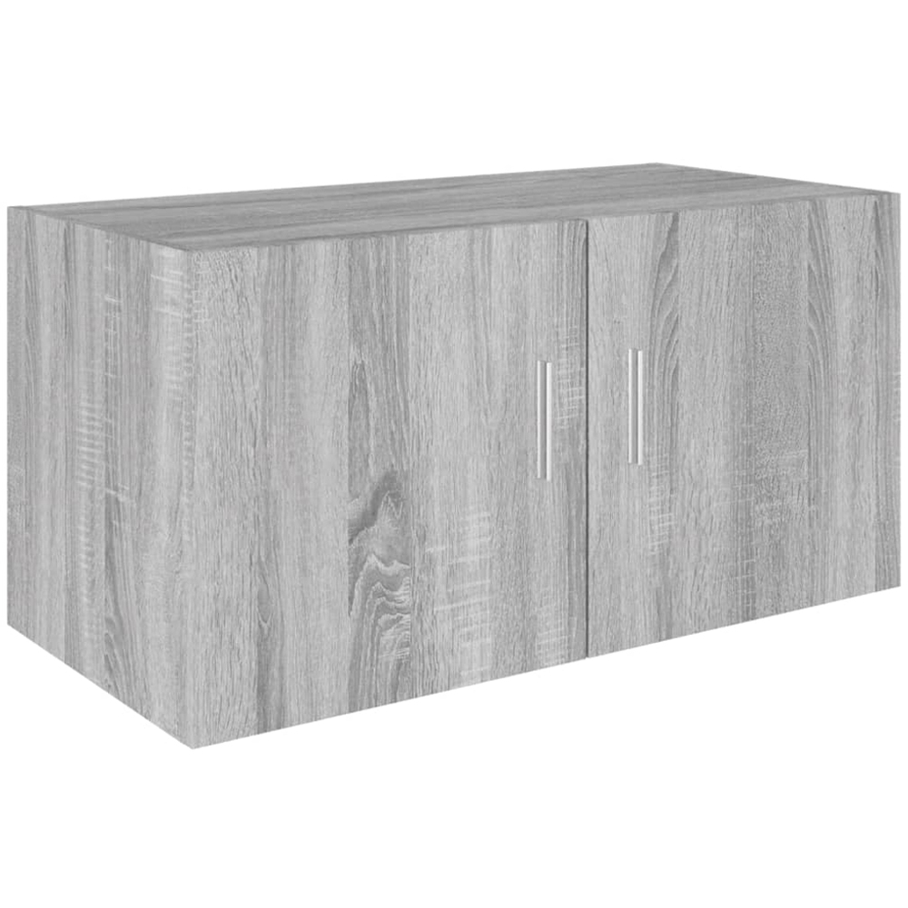 vidaXL 2 Door Grey Sonoma Wall-Mounted Cabinet Image 2