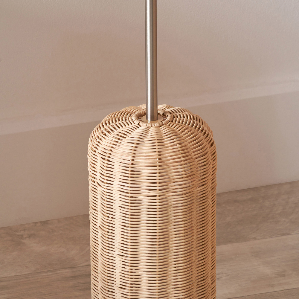 Pacific Lifestyle Hali Rattan Shade and Base Floor Lamp Image 3