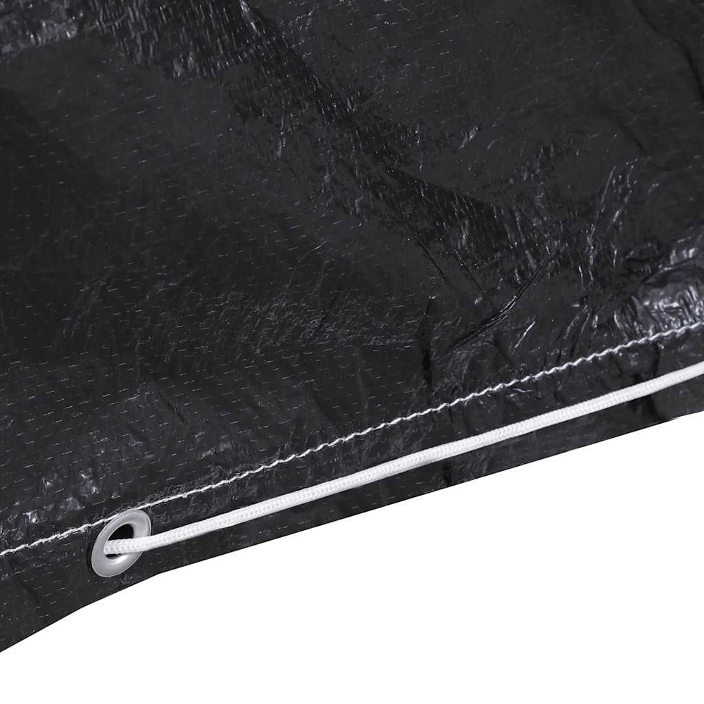 Walplus Black Polyethylene Garden Furniture Cover 160 x 80 x 75cm Image 4