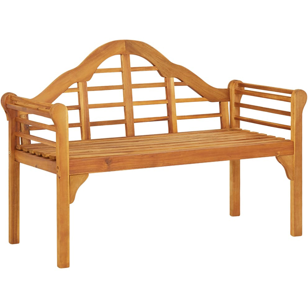 vidaXL 2 Seater Brown Solid Acacia Wood Garden Bench Image 1
