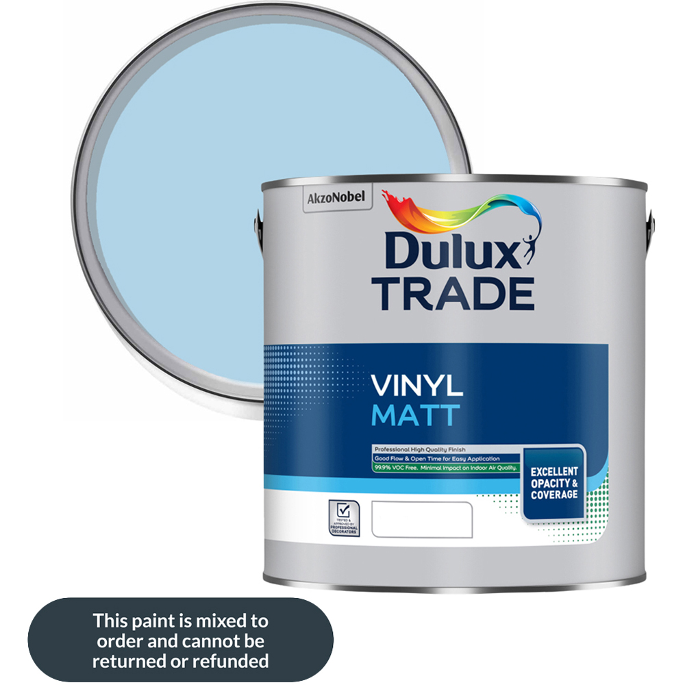 Dulux Trade First Dawn Walls and Ceilings Vinyl Matt Paint 2.5L Image 1
