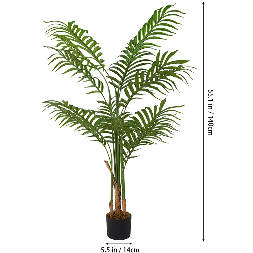 Living and Home Decorative Artificial Palm Tree in Pot 140cm Image 6