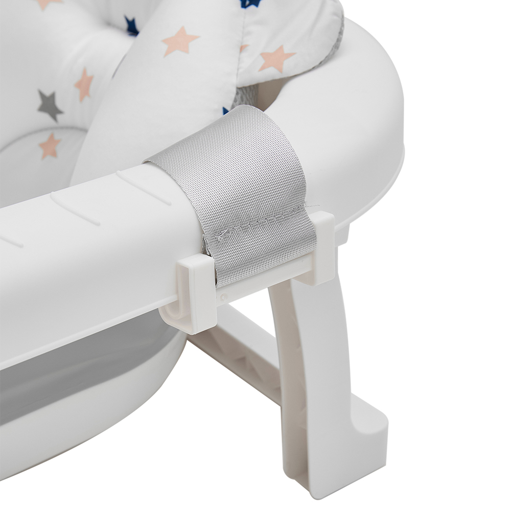 H&O Direct Grey Non-Slip Foldable Baby Bathtub Image 4