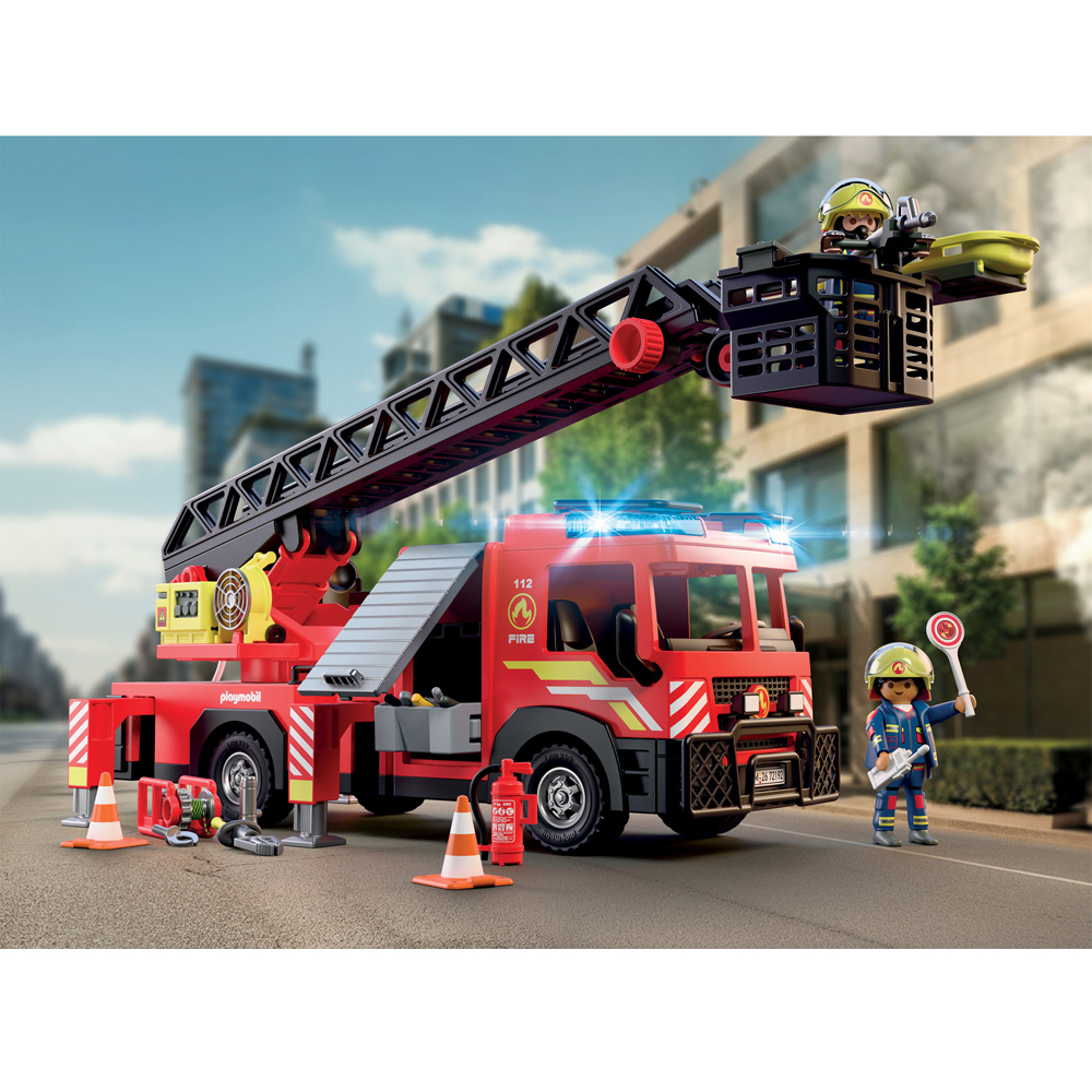 Playmobil Fire Ladder Truck Play Set Image 5