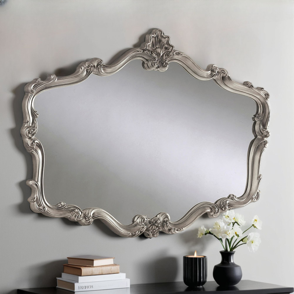 Yearn Regency Silver Landscape Wall Mirror 81 x 106cm Image 2