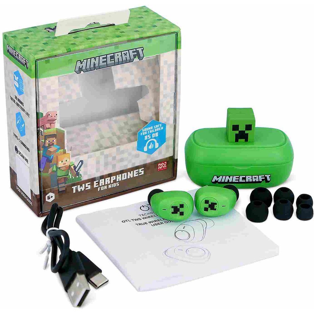 OTL Minecraft Creeper 3D Character TWS Earphones Image 9