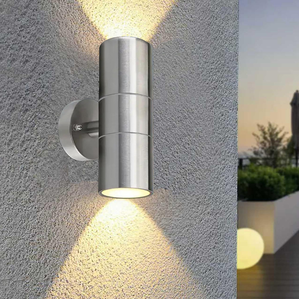 ATEK GU10 Stainless Steel Exterior Sconce Up Down Outdoor Wall Light Image 2