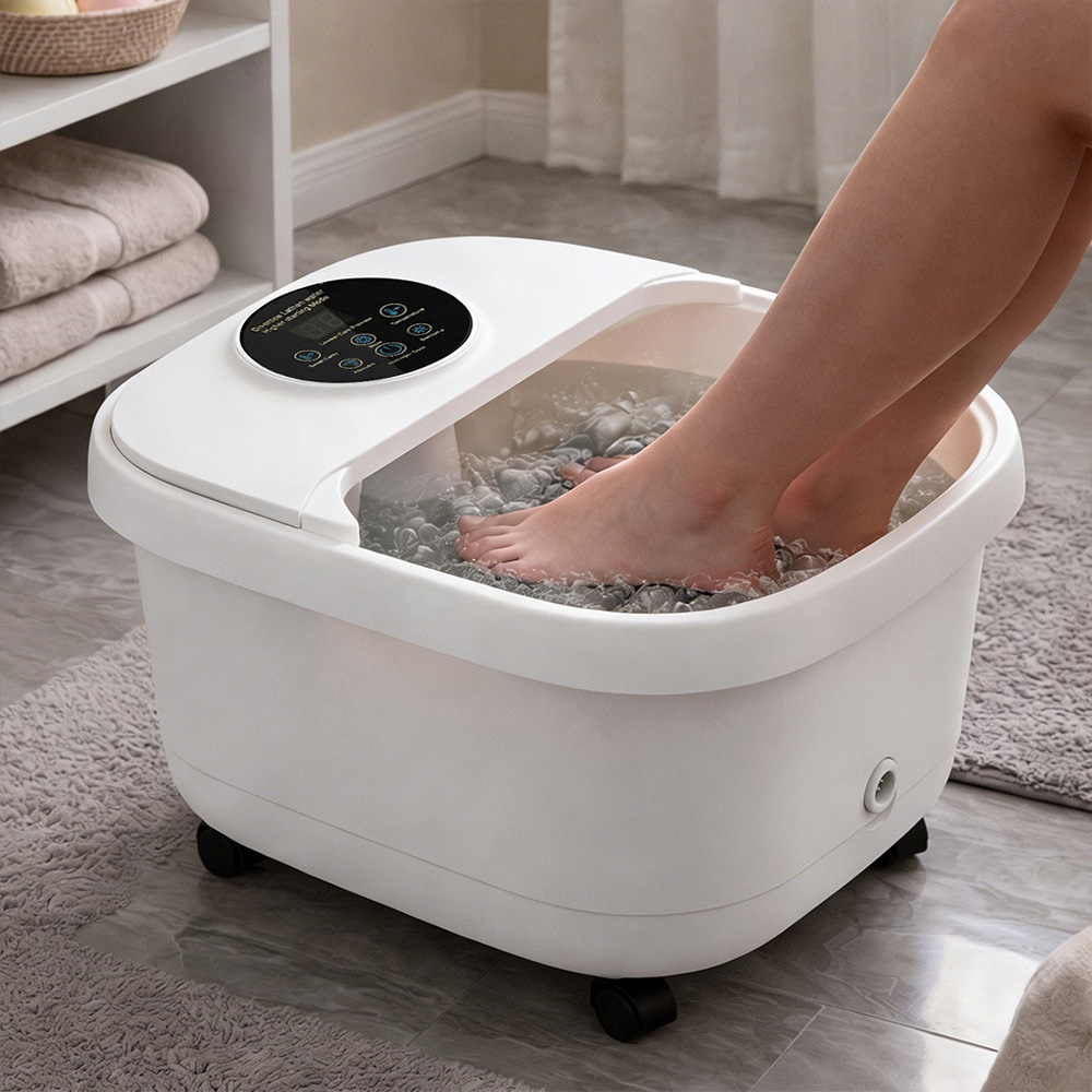 Spector White Electric Heat Temperature Control Foot Spa Massager Image 2