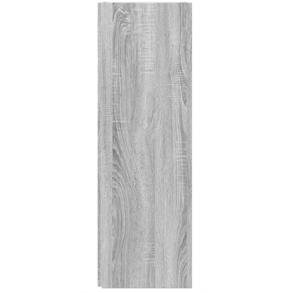 vidaXL 3 Shelf Grey Sonoma Oak Corner Cabinet Image 5