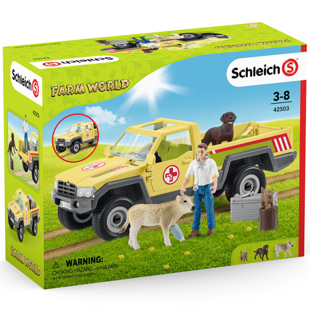 Schleich Farm World Veterinarian Visit at the Farm Toy Playset Image 3