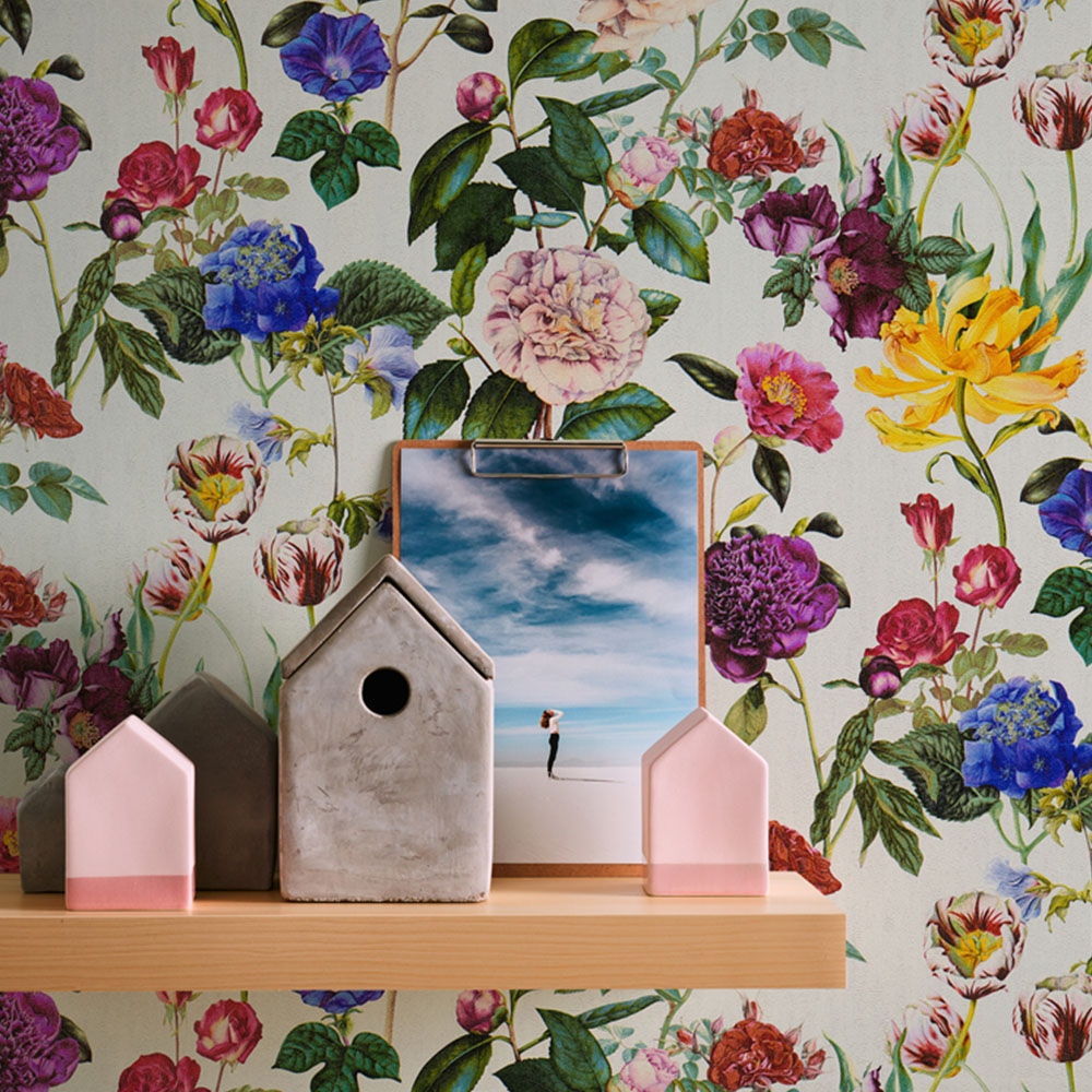 A.S Creation Floral Stems Multicolour Non-Woven Wallpaper Image 2