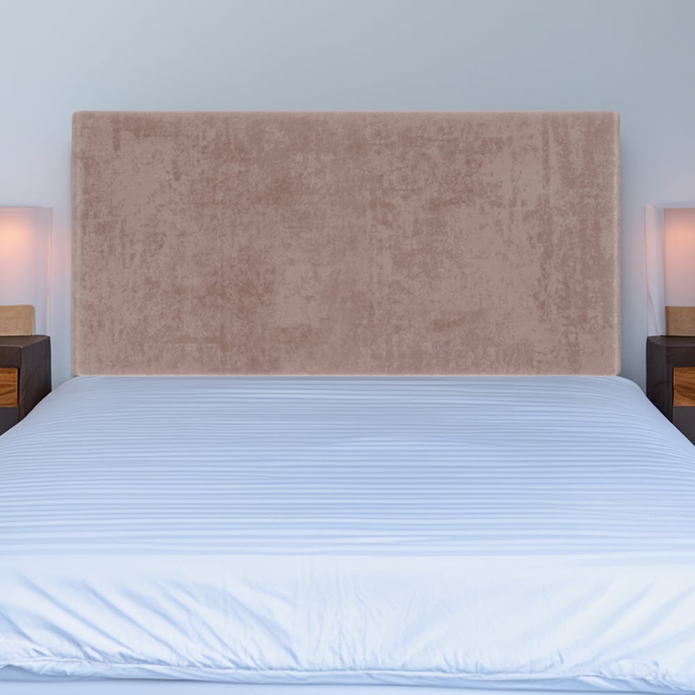 Bedmaster Small Double Mink Naples Velvet Valencia Plain Headboard Image 1
