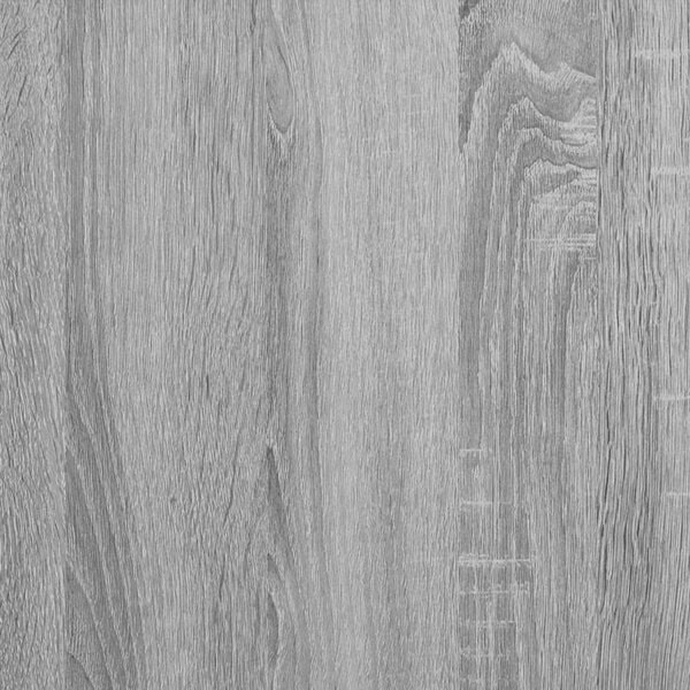 vidaXL 2 Glass Door Grey Sonoma Vitrine Cabinet Image 5