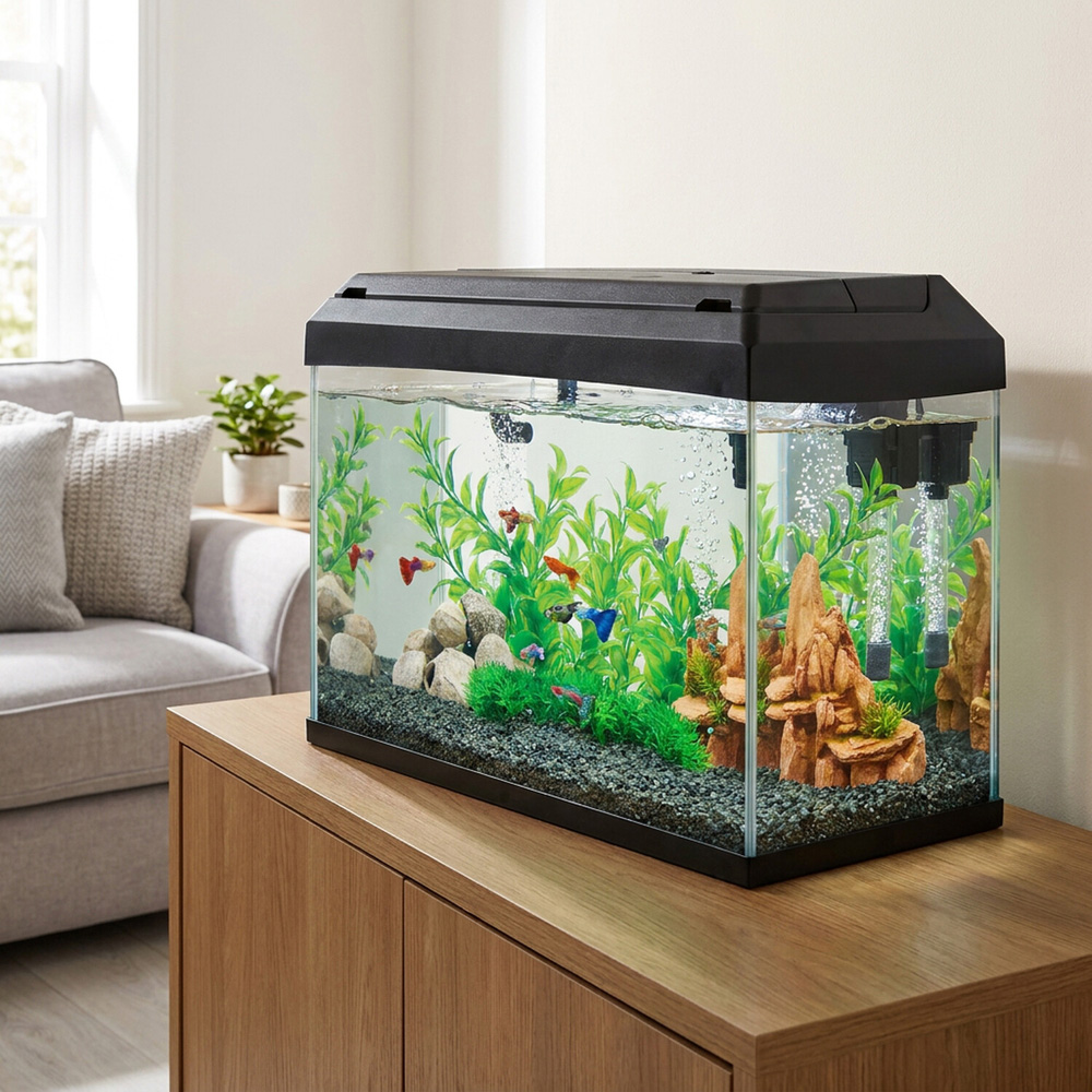 Rectangular Aquarium with Light and Filter Image 3