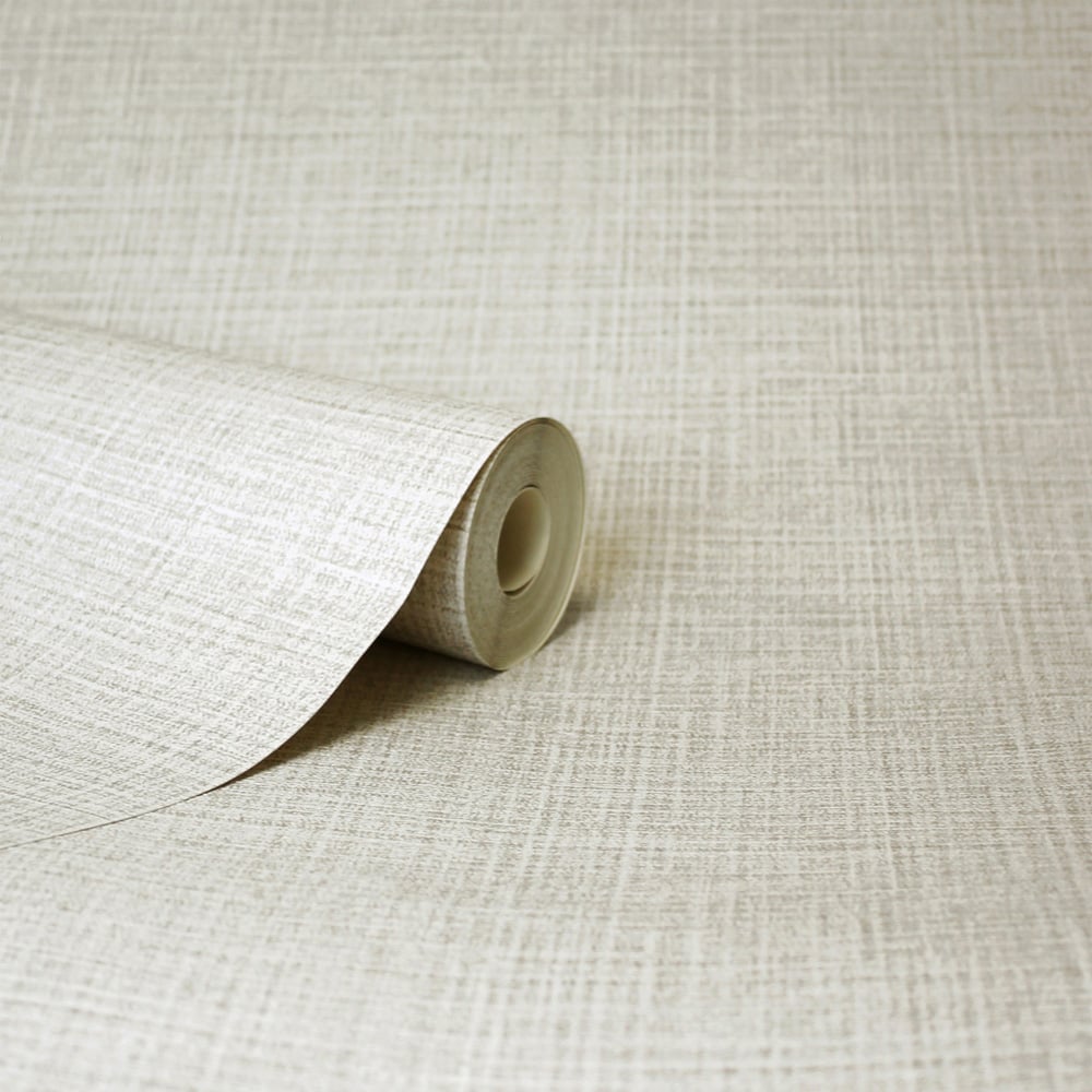 Crown Rowan Hessian Texture Stone Wallpaper Image 2