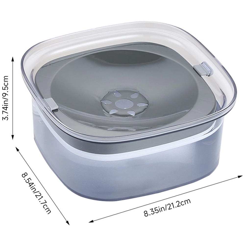 H&O Direct Transparent Spill Proof Pet Water Bowl 2L Image 6