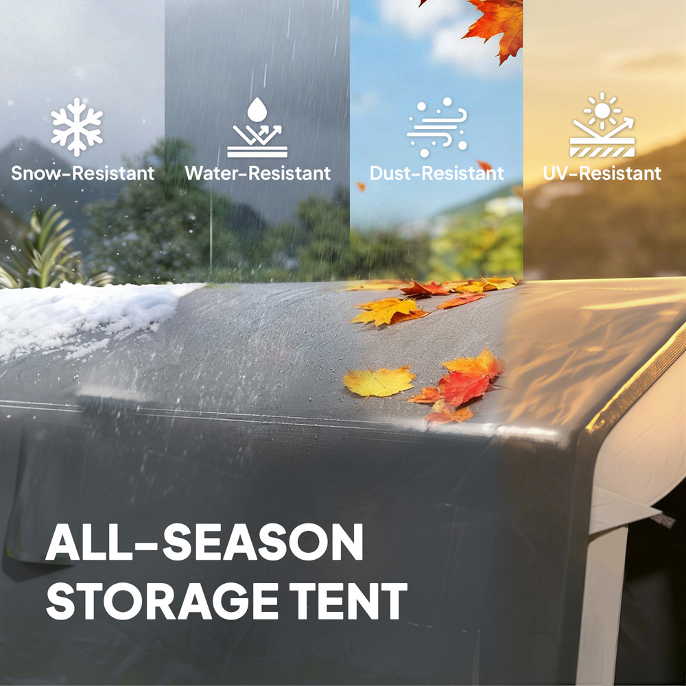 Outsunny  7.8 x 5.9ft  Portable Storage Shed Image 3
