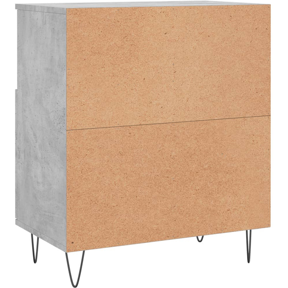 vidaXL 2 Door 2 Shelf Concrete Grey Sideboard 3 Pack Image 8