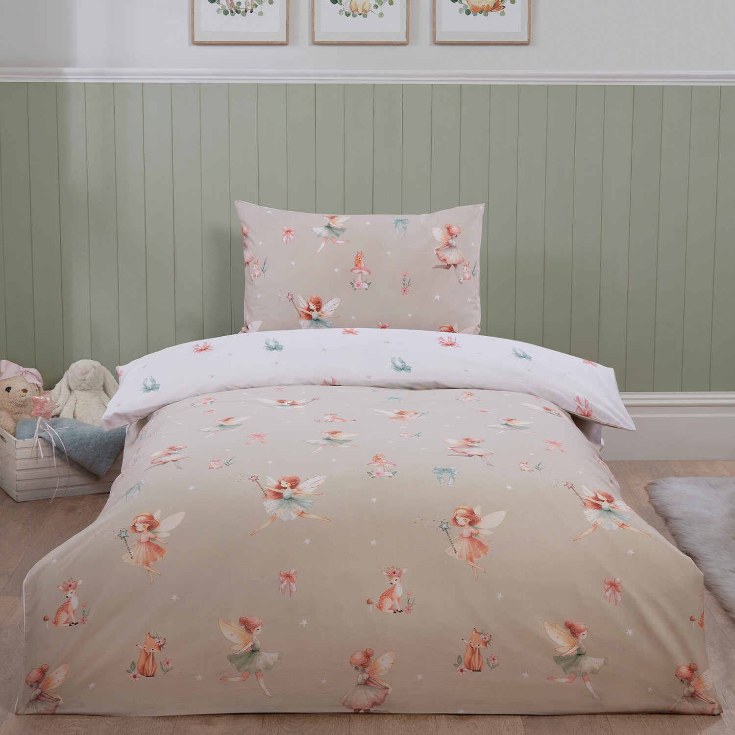 Woodland Ballerina Natural Duvet Set   - Natural Image 2