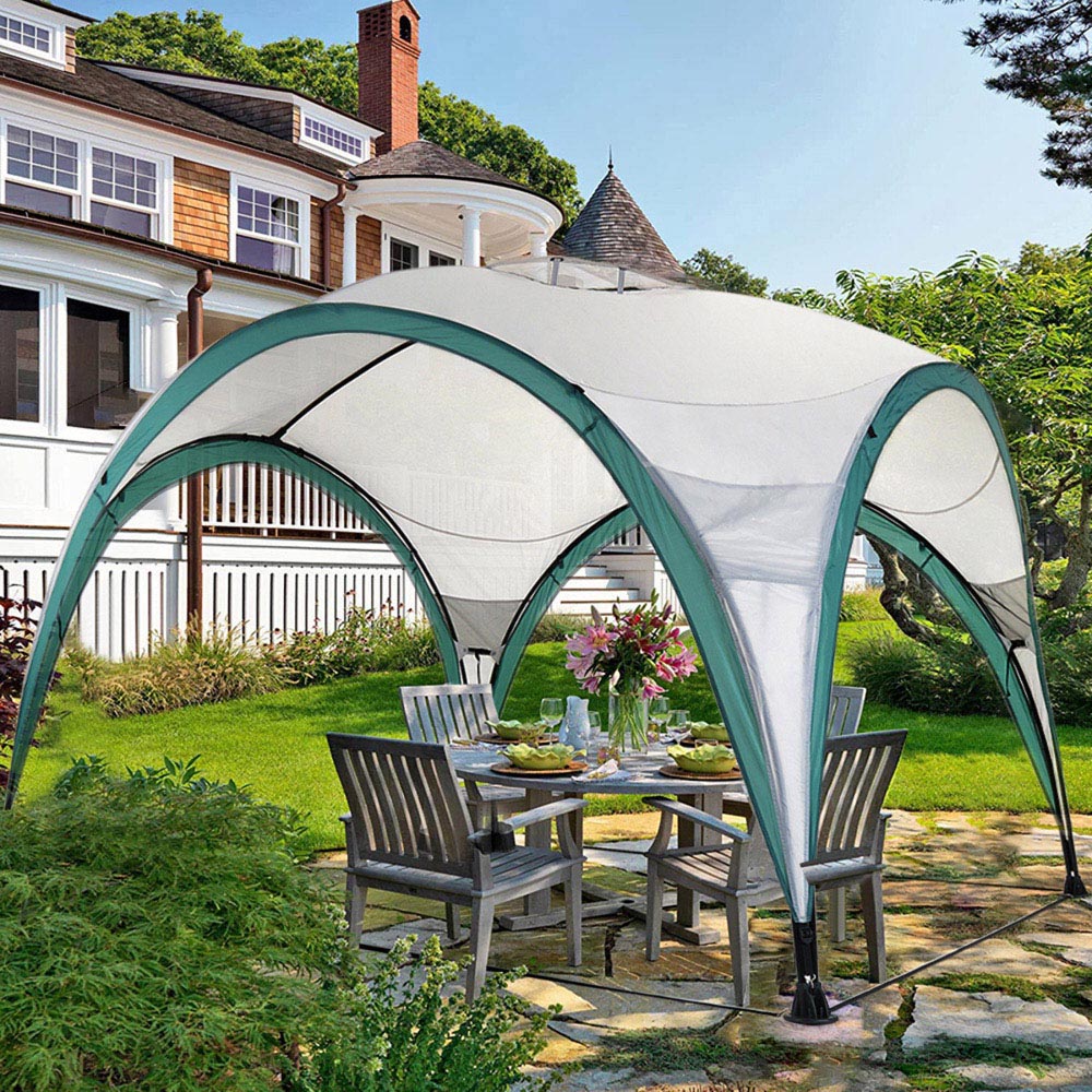 Living and Home 3 x 3m Green Gazebo Canopy Image 1