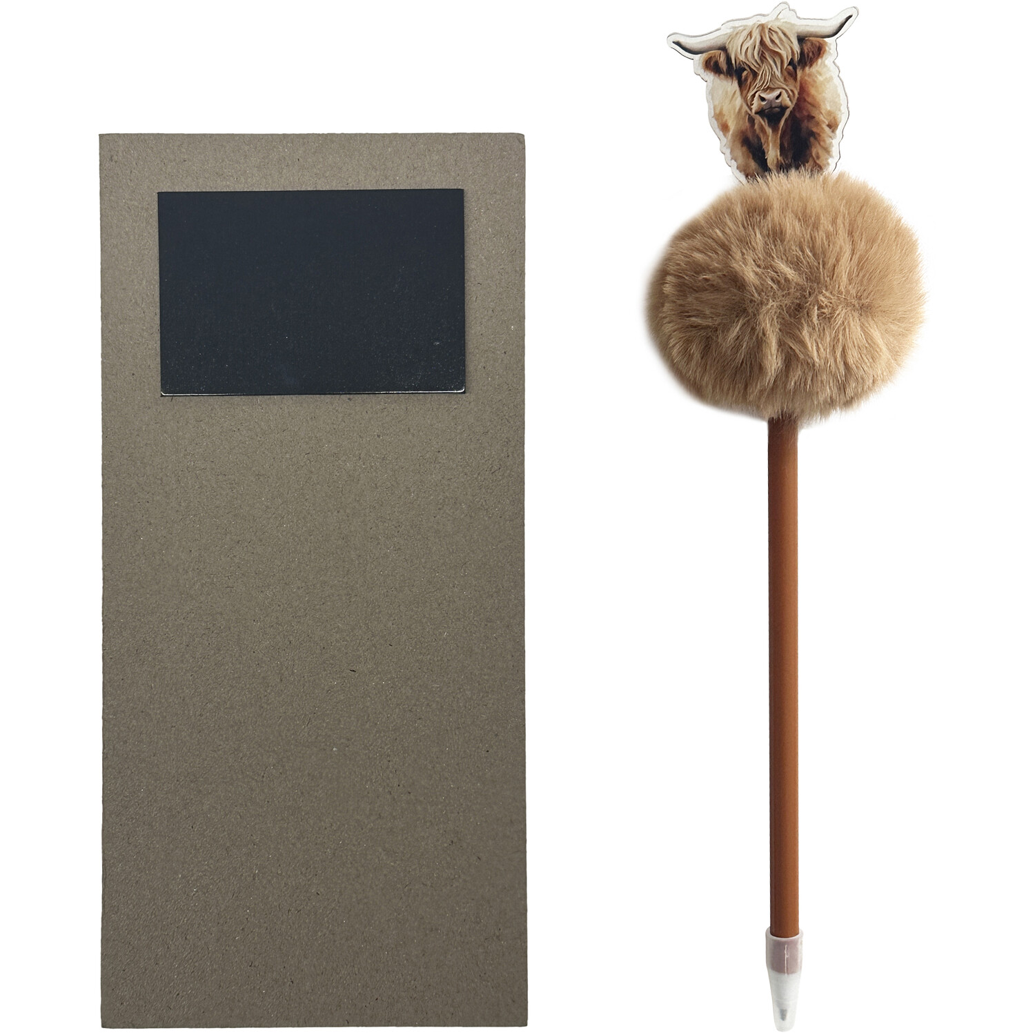 Highland Cow Memo Pad and Pen Set Brown Image 4