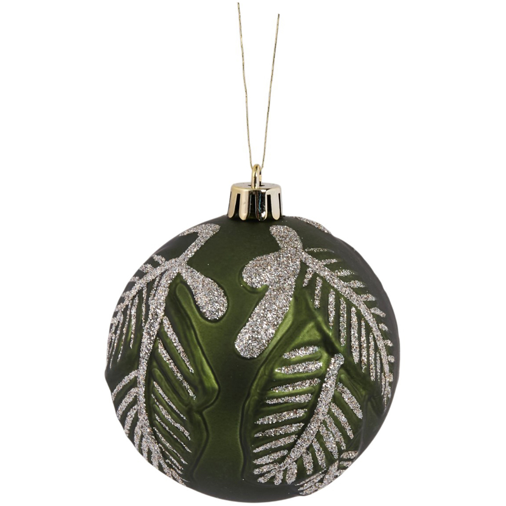 Pack of 16 Amber Charm Festive Baubles Image 2