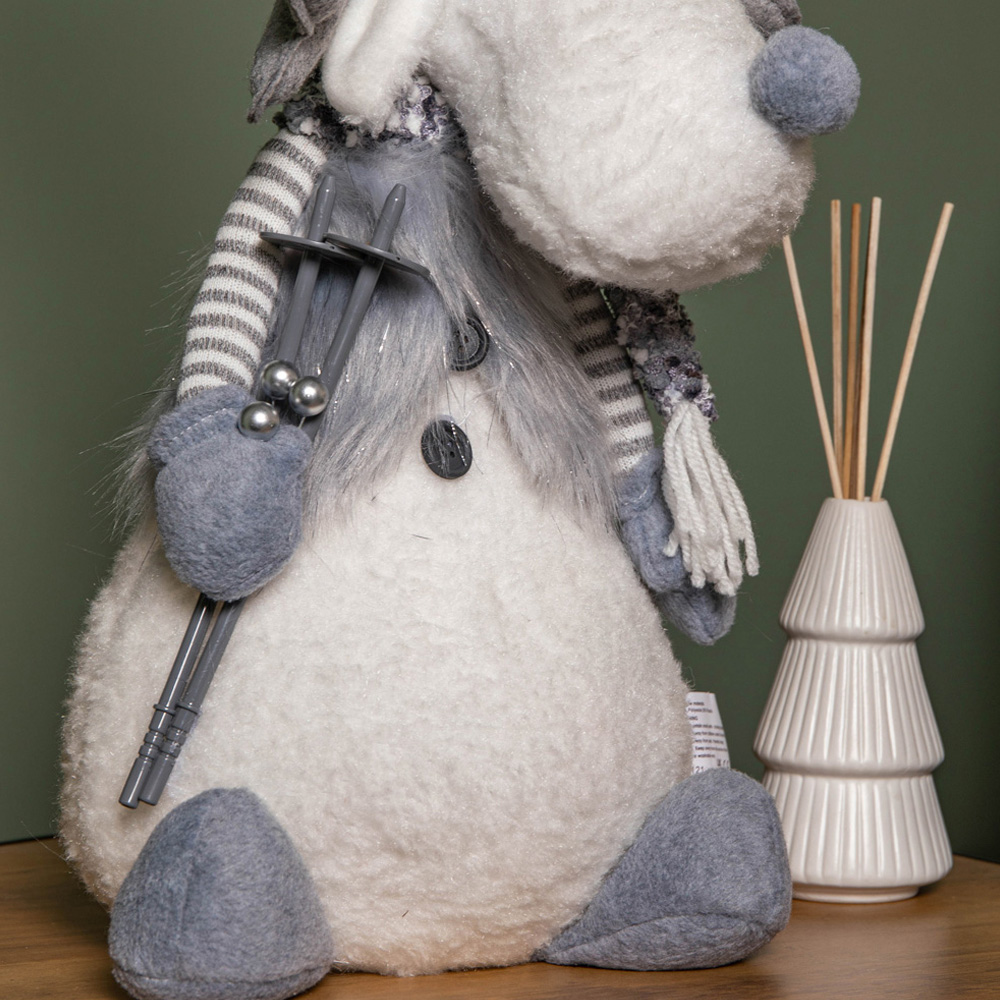 Samuel Alexander Light up Grey Sitting Reindeer Christmas Decoration Image 4