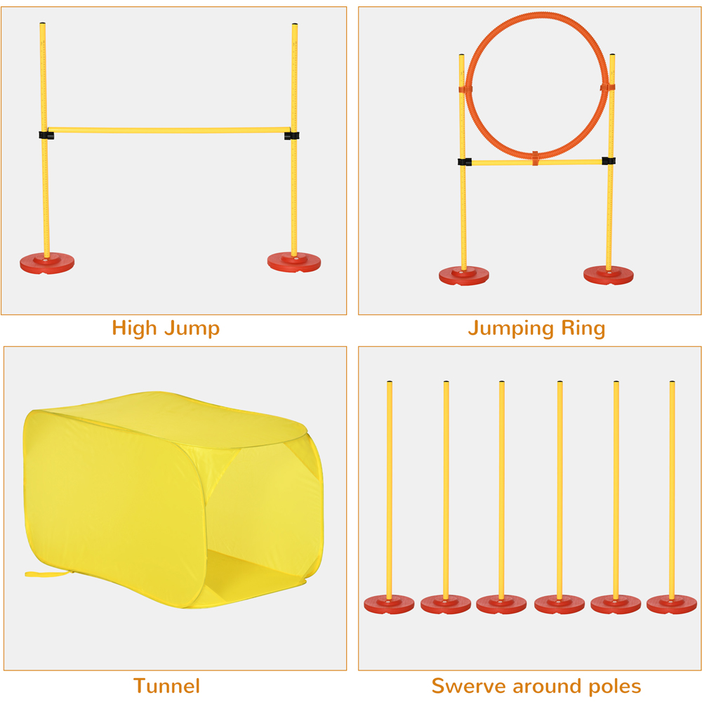 PawHut 4 Piece Dog Training Agility Set Image 4