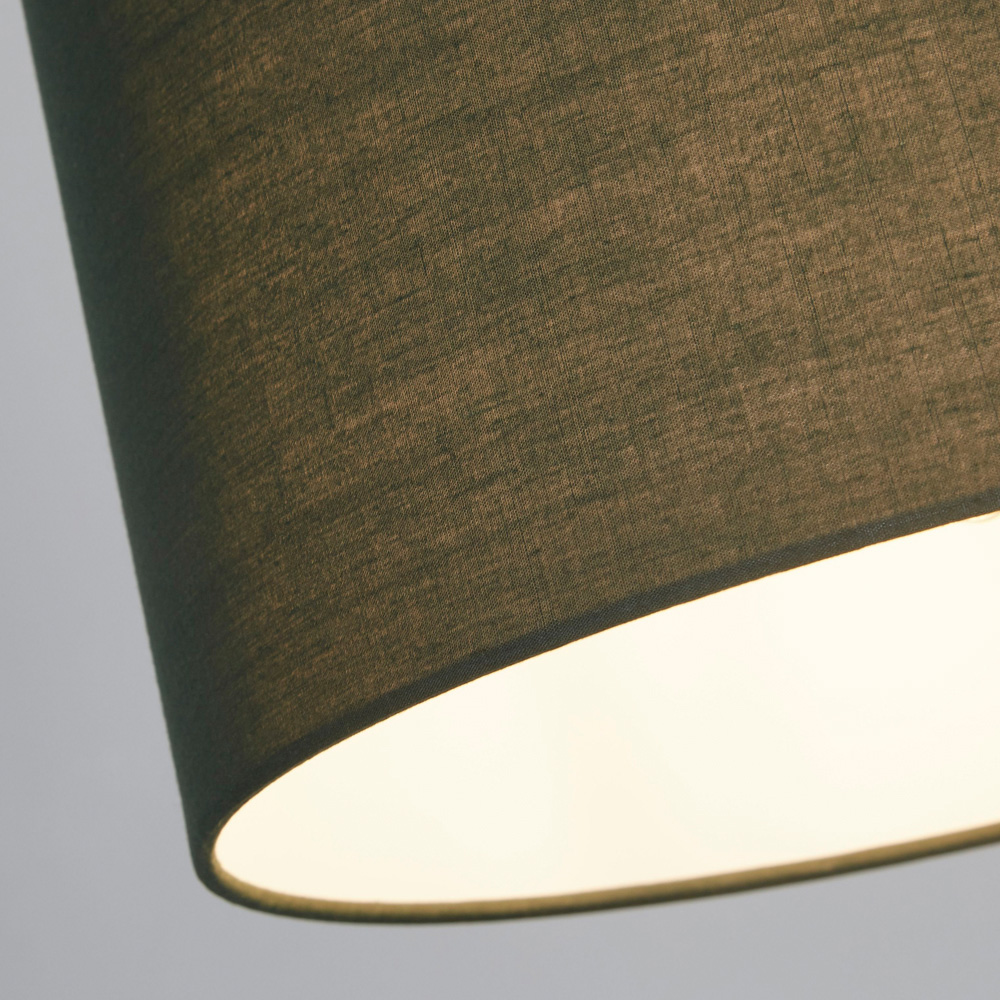Lighting Collection Yates Green Drum Lamp Shade 30cm Image 4