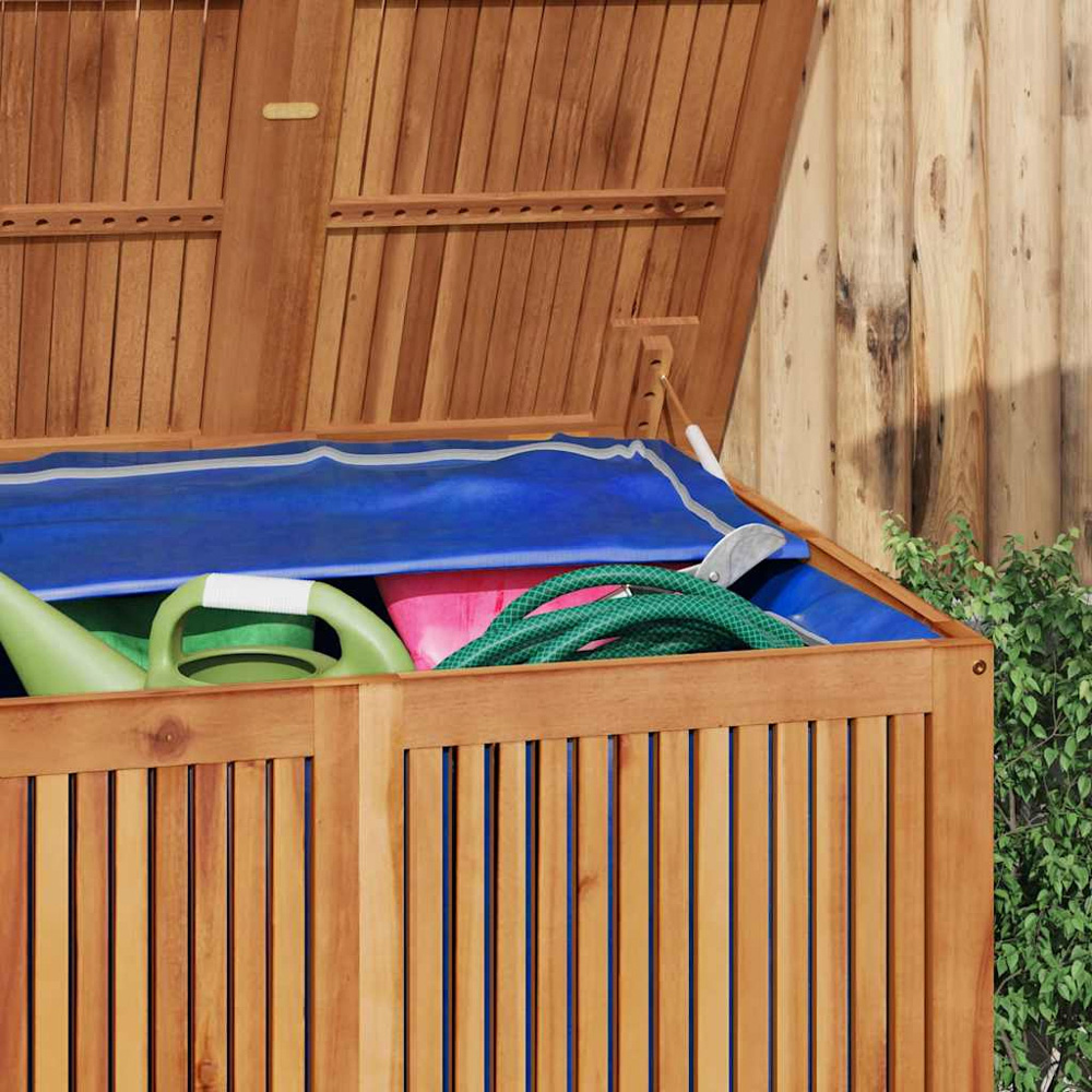 vidaXL 75 x 175 x 80cm Brown Acacia Wood Garden Storage Box Image 5